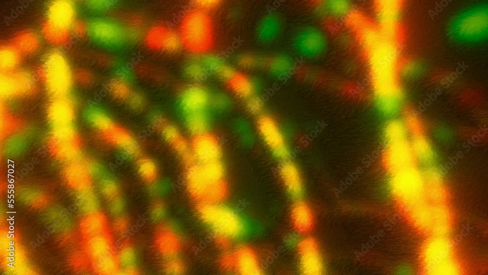 Poster black background with pixel glowing lanterns. motion. dark background with shiny multicolored ribbon