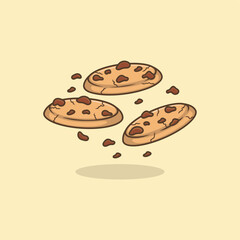 cartoon illustration of cookies with cococip