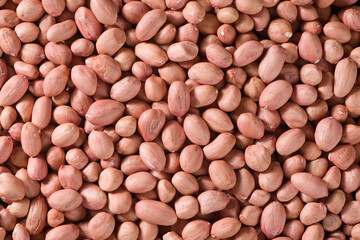 Close up raw peanuts texture background