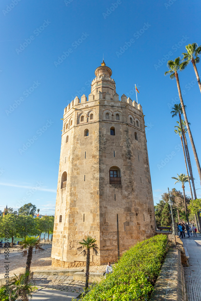 Poster torre del oro, seville, spain