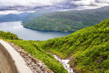 Magnificent panorama of the fjord