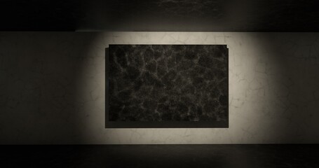 background with minimal style and spot light. Blank display for showing product. 3D rendering.