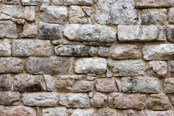  ancient roman stone wall, Butrint, Albania