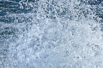 Plakat detail of waves, dynamic water scene with water drops