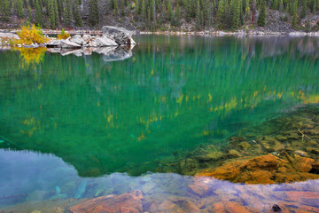 Silent mountain lake
