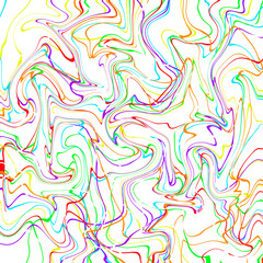 Colorful Background Texture With Random Curvy Lines