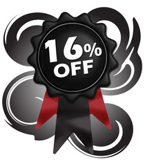 label, offer, promotion, discount, tag, black week banner