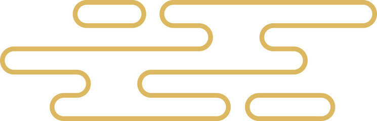 Chinese decorative cloud on transparent background.