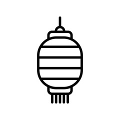 chinese lantern icon vector design template in white background
