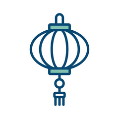 chinese lantern icon vector design template in white background