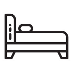 icon Bed Home and furniture Illustration