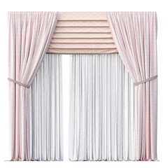 curtain isolated on a transparent background, 3D illustration, cg render