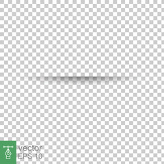 Vector realistic cuts in paper sheet with a shadow on transparent background. 3d incision in the paper, parallel lines. Template design EPS 10.