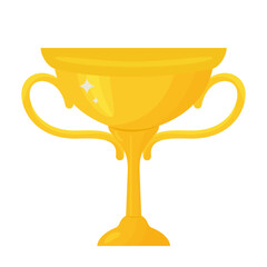 golden cup vector illustration 