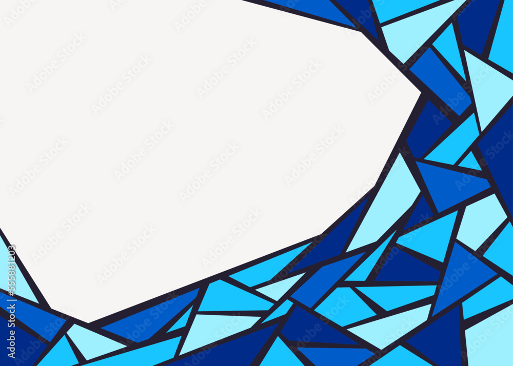 Poster minimalist background with colorful geometric triangle pattern and some copy space area