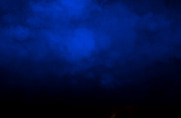 black blue neon horror smoke cloud background for scary horror poster halloween design