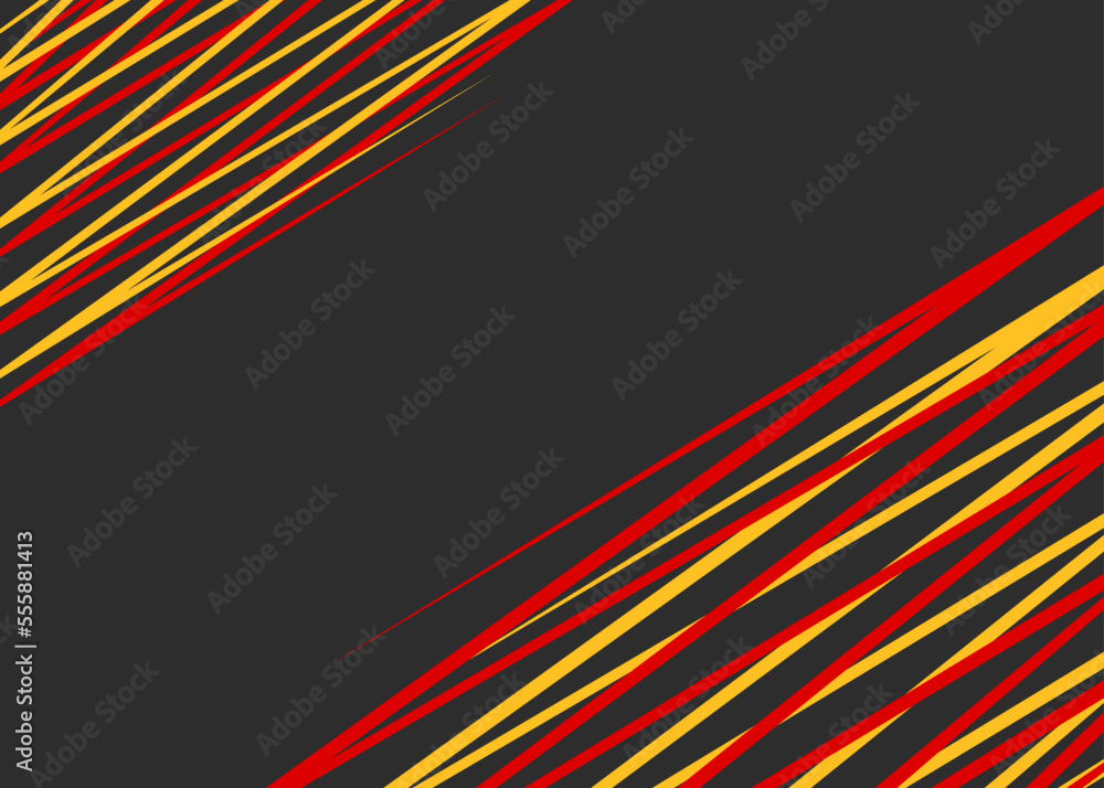 Poster minimalist background with overlapping zigzag pattern and with some copy space area