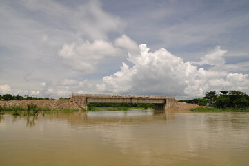 Bridge in haor area