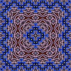 3d effect - abstract kaleidoscopic geometric color gradient pattern