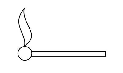 matchstick sketch illustration 