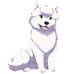 Naklejka premium 犬の高解像度画像イラスト(AI generated image)