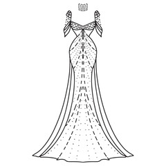 illustration of a dress