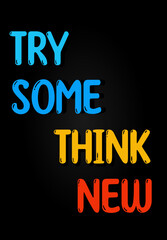 Try Something New Typography