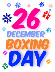 26 december boxing day poster
