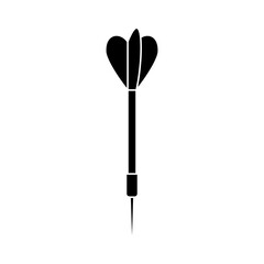 Darts icon vector. Dart illustration sign. Accuracy symbol. Sharpshooting logo.