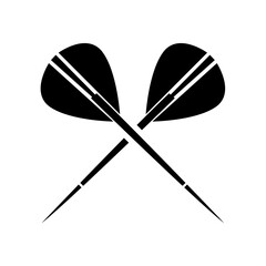 Darts icon vector. Dart illustration sign. Accuracy symbol. Sharpshooting logo.