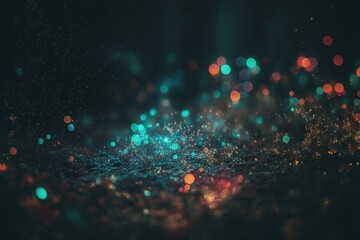 glowing bokeh backdrop, generative ai composite