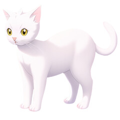 Obraz premium 猫の高解像度画像イラスト(AI generated image)