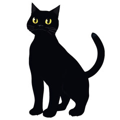 Obraz premium 猫の高解像度画像イラスト(AI generated image)