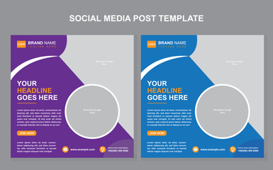 Social Media Business webinar post design