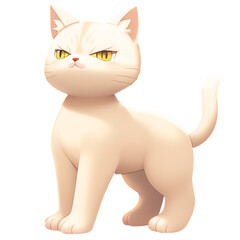 Obraz premium 猫の高解像度画像イラスト(AI generated image)