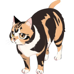 Obraz na płótnie Canvas 猫の高解像度画像イラスト(AI generated image)