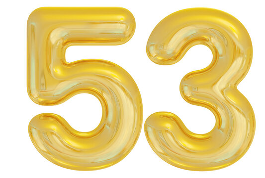 Gold Balloon Number 53