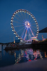 Riesenrad an der Luzerner Herbstmesse (Määs), Luzern. Schweiz