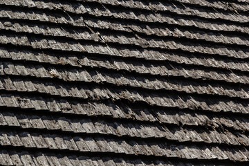 Perspective wood roof texture - Old wooden roof texture