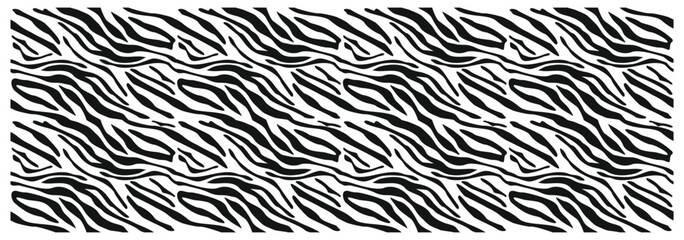 zebra skin background. Seamless pattern with black and red stripes. Zebra print, animal skin, tiger stripes, abstract pattern, line background, fabric. illustration, poster. 