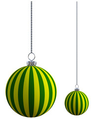 decoration Christmas balls variation collection set hanging isolated	
