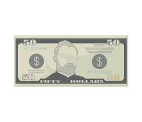 dollar icon on white background. finance symbols. Vector graphic.
