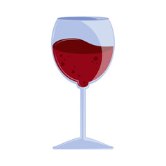 wine glass isolated icon