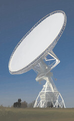 satellite dish on the hill	