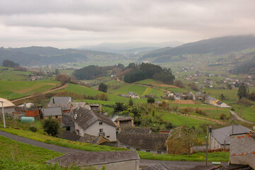 Fototapeta na wymiar Lourenza valley in Galicia, Spain