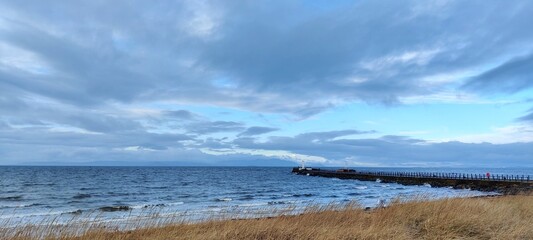 clouds over the river