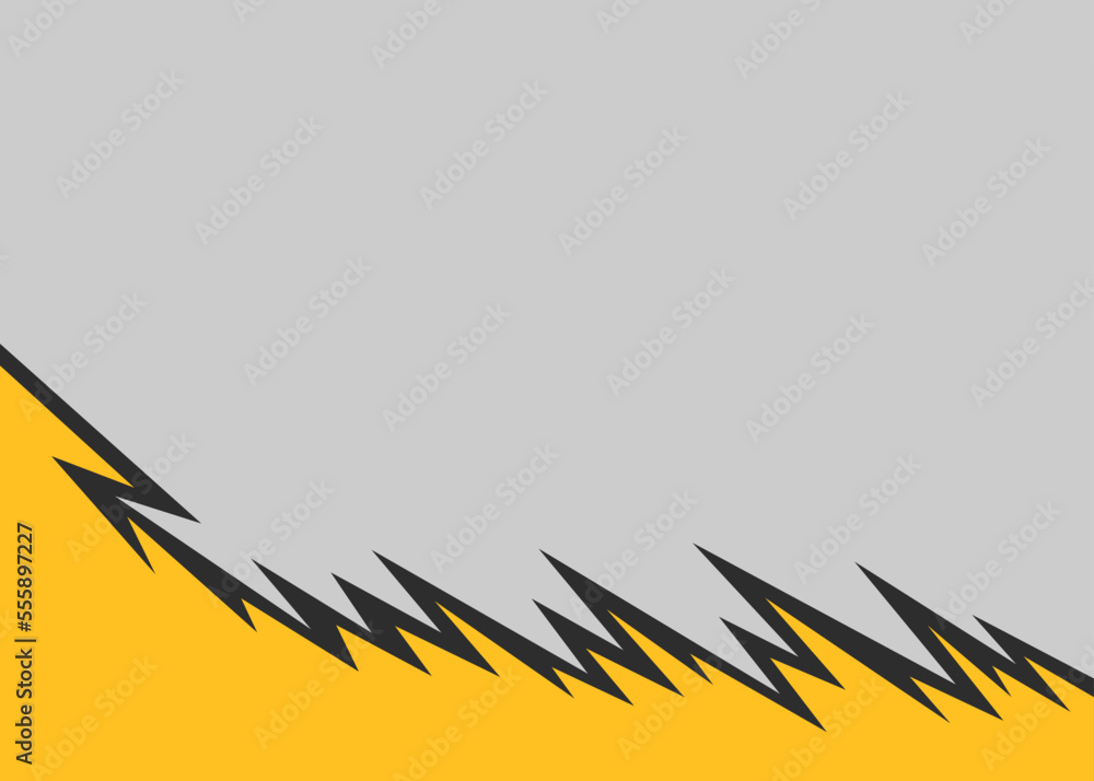 Poster abstract background with jagged spike pattern and with some copy space area