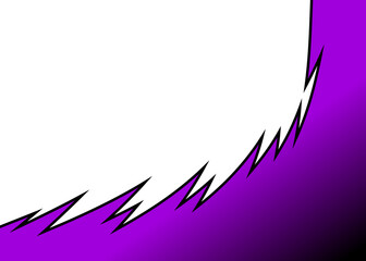 Abstract background with curved spike pattern and with some copy space area