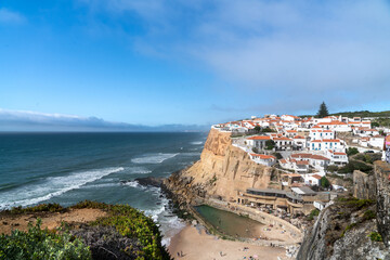 Fototapeta na wymiar Village on the cliffs, Azenhas do Mar, Portugal 