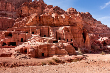 street of tombs,Petra,Jordan